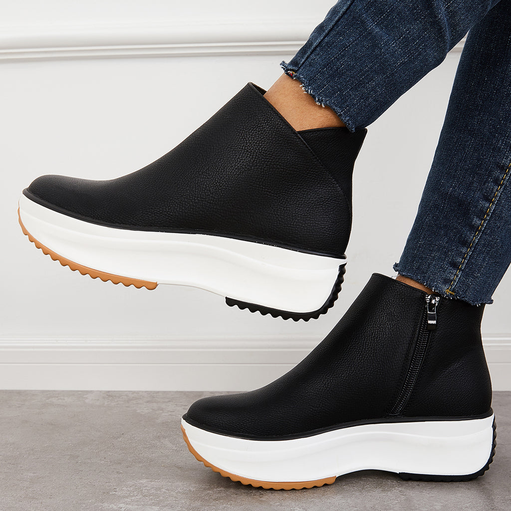 Casual Platform Slip-On Sneakers