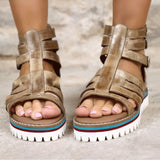 Herstyled Women's Fashionable And Comfortable Color Sole Sandals