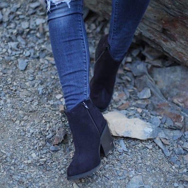 Herstyled Women Trendy Fall Chunky Booties