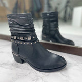 Herstyled Women's Fashion Wide Fit Boots