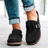 Herstyled Women Casual Comfy Leather Slip On Sandals