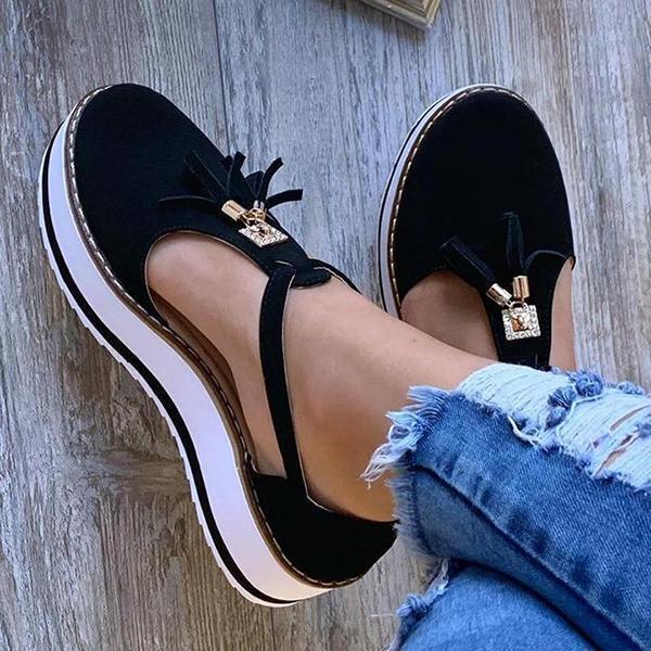 Herstyled Women's Casual Platform Flat Comfort Shoes