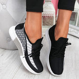 Herstyled Breathable Lightweight Lace-Up Sneakers