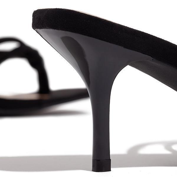 Herstyled Single Sole Heel Flip-flops Sandals