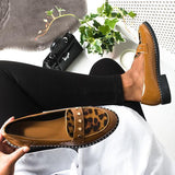 Herstyled Tris Patent Slip-On Flat Loafers