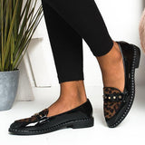 Herstyled Tris Patent Slip-On Flat Loafers
