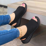 Herstyled Open Toe Mesh Comfort Sandals