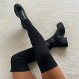 Herstyled Knitted Over The Knee Thigh High Long Boots