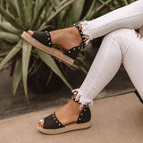 Herstyled Women Casual Espadrille Platform Sandals