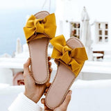 Herstyled Fashion Bowknot Beach Slippers