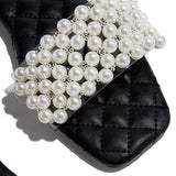 Herstyled She'S Confident Pearl Flat Heel Slippers
