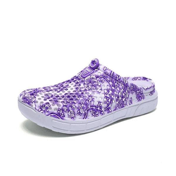 Herstyled Women'S Print Flower Crocs Slippers