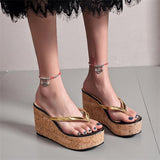 Herstyled 
Women'S Flip-Flops Wedge Heel Slippers