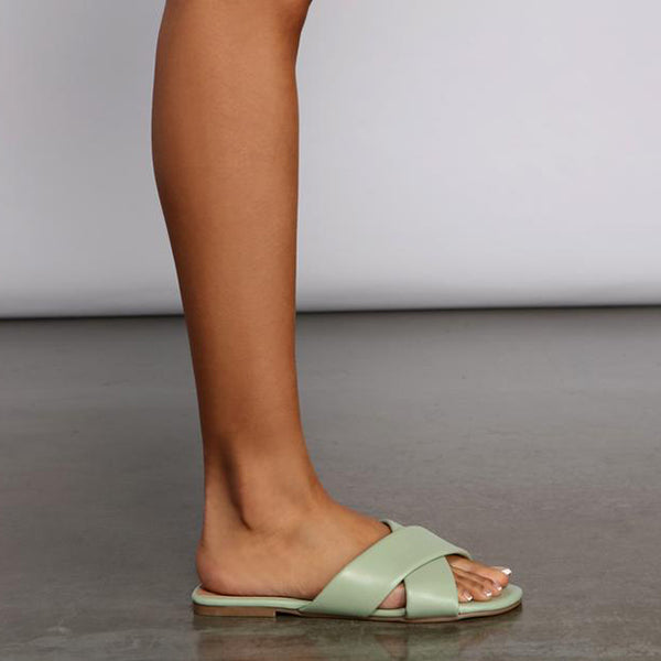 Herstyled Chic Trendsetter Slip-On Sandals