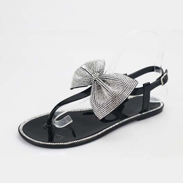 Herstyled Take Care Jelly Sandals With Rhinestones