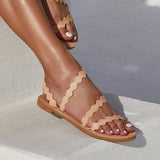 Herstyled Women Fashion Strappy Flat Sandals
