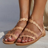Herstyled Women Fashion Strappy Flat Sandals
