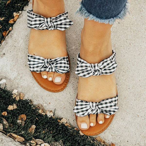 Herstyled Women Tropical Bow Sandals