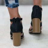 Herstyled Women Fashion Chunky Heels