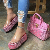 Herstyled Summer Lady High Heel Platform Sandals