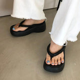 Herstyled Fashion Comfy Platform Flip Flop Sandals