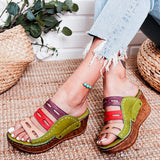 Herstyled Women'S Fashion Vintage Boho Wedge Sandals