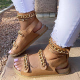 Herstyled Women'S Chic Chain Detail Strap Sandals