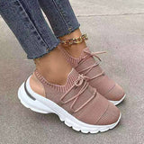 Herstyled Large Size Casual Fly Woven Sneakers