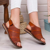 Herstyled Comfy Velcro Openwork Open Toe Sandals