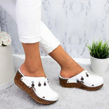 Herstyled Women's Comfortable Vacation Vintage Wedge Sandals
