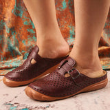 Herstyled Women's Fashion Retro Hollow Velcro Casual Shoes