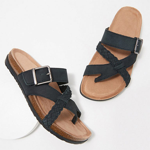 Herstyled Women's Fashion Cozy Slip On Beach Sandals