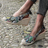 Herstyled Women's Round Toe Shine Wedges Sandals