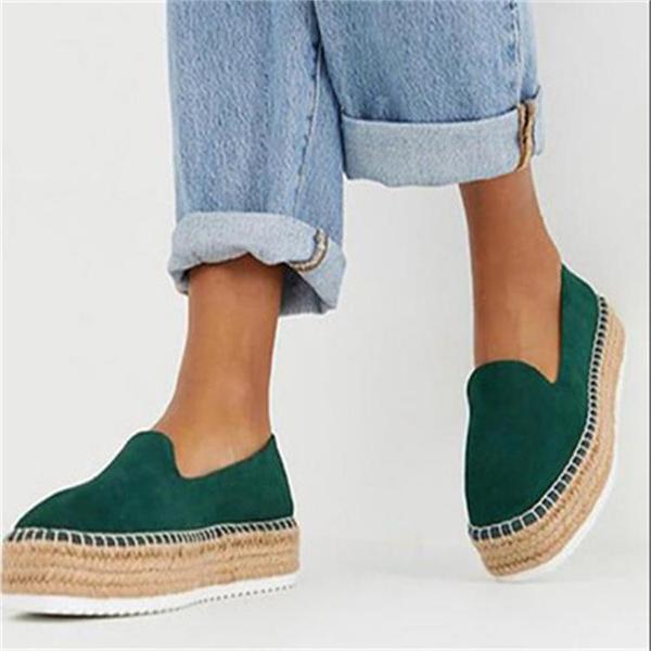 Herstyled Women's Casual Knit Chunky Loafers