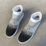 Herstyled Sporty Knitted Fabric Sneakers