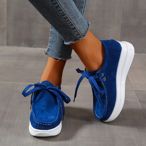 Herstyled Women's Lace-Up Wedge Casual Shoes
