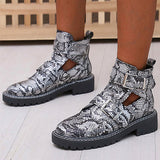 Herstyled Women Casual Retro Hasp Breathable Comfy Tooling Boots