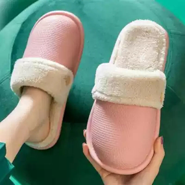 Herstyled Removable And Washable Plush Winter Waterproof Slippers