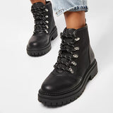 Herstyled Women's Daily All-Match Lace Up Boots