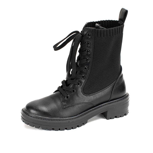 Herstyled Classic Mid-Calf Combat Boots