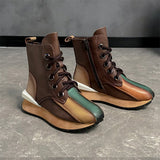 Herstyled Women's Patchwork Athletic Boots