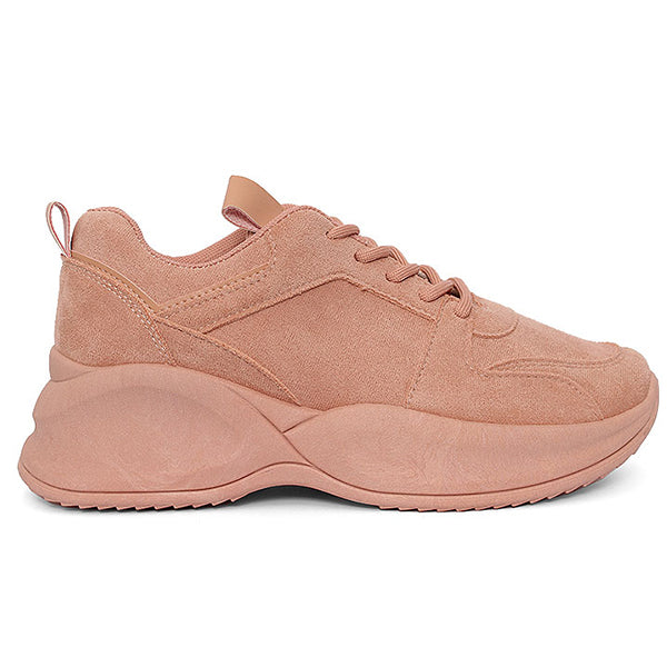 Herstyled Women's Athletic Faux Suede Sneakers