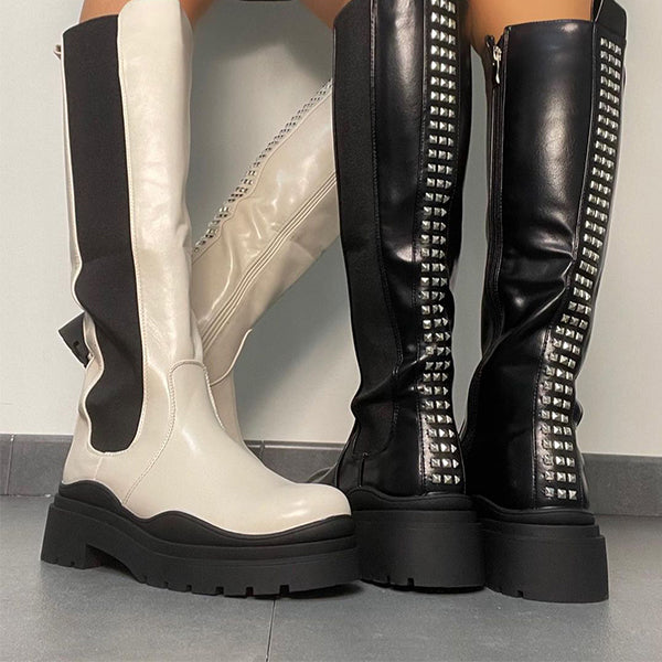 Herstyled Women's Side Zipper Boots