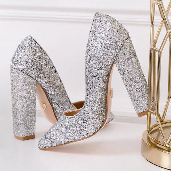 Herstyled Chic Shine Bling Heels