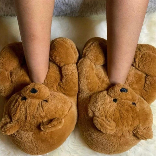 Herstyled Ladies Colorful Bear Home Slippers