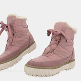 Herstyled Casual Comfortable Plush Lace Up Warm Boots