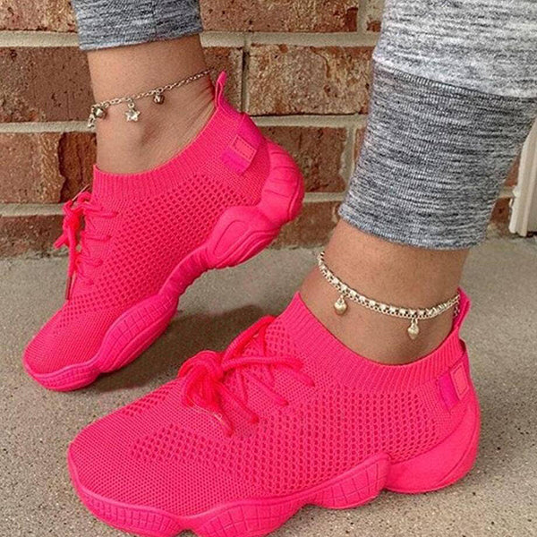 Herstyled Neon Puffy Breatheable Sneakers