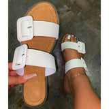 Herstyled Lydia Double Buckle Sandals