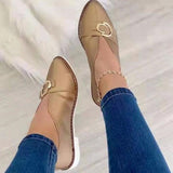 Herstyled Vintage British Style Pointed Toe Loafers