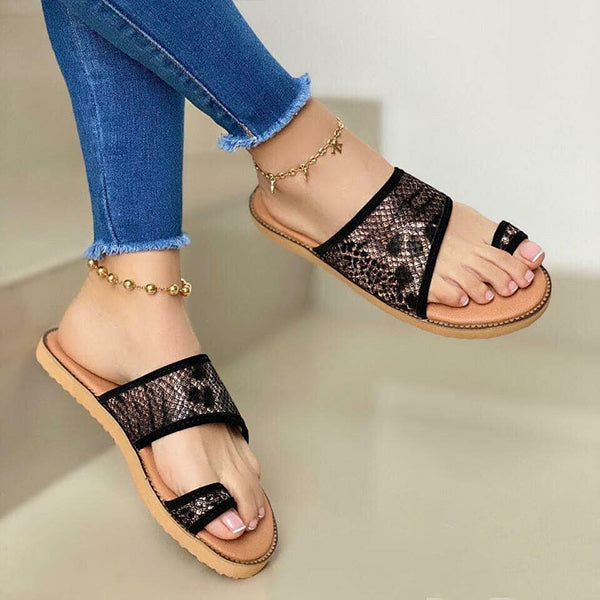 Herstyled Women's Comfy Soft Sole Toe Loop Sandals